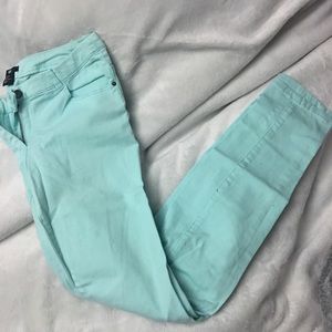 Mint Green H&M skinny jeans